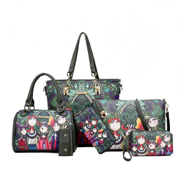 doudou 2021 european and american fashion printing forest six piece cover mother bag handbag one shoulder slant span fem evening bags
doudou 2021 european and american fashion printing forest six piece cover mother bag handbag one shoulder slant span fem evening bags