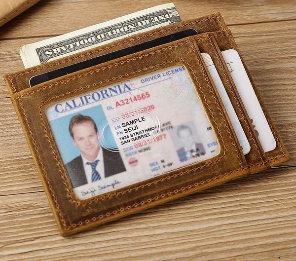 card holders style simple wind leather antimagnetic close-fitting bag leisure wallet multi-position clip, Brown;gray
card holders style simple wind leather antimagnetic close-fitting bag leisure wallet multi-position clip, Brown;gray