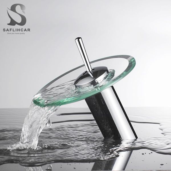 bathroom round glass basin faucet contemporary waterfall glass spout and cold water mixer taps deck installation
bathroom round glass basin faucet contemporary waterfall glass spout and cold water mixer taps deck installation