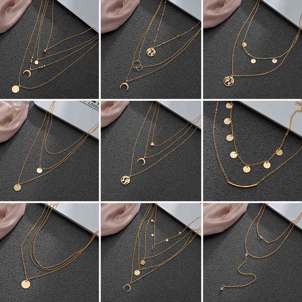 vintage multilayer for women chain crystal moon pearl pendants charm gold necklaces 2021trend bohemian choker jewelry, Silver
vintage multilayer for women chain crystal moon pearl pendants charm gold necklaces 2021trend bohemian choker jewelry, Silver