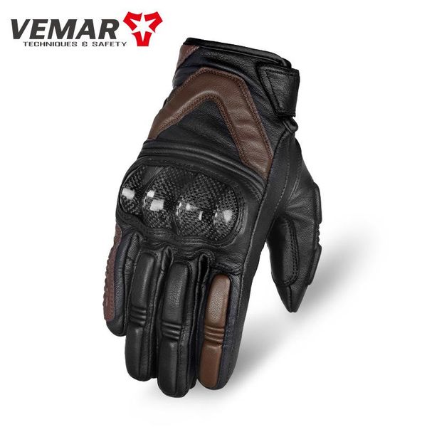 cycling gloves motorcycle riding leather carbon fiber fall-proof four seasons breathable retro touch screen racing rider gear, Black
cycling gloves motorcycle riding leather carbon fiber fall-proof four seasons breathable retro touch screen racing rider gear, Black