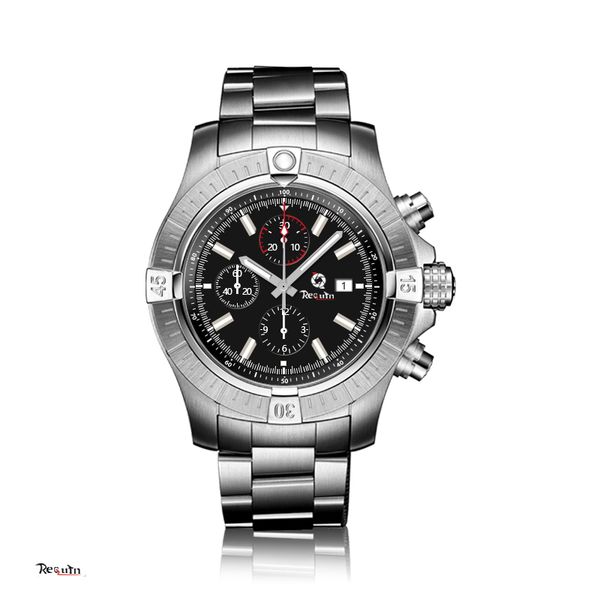 men's quartz mechanical chronograph watch 316 stainless steel silver white case calendar dial brand requin leather strap avenger, Slivery;brown
men's quartz mechanical chronograph watch 316 stainless steel silver white case calendar dial brand requin leather strap avenger, Slivery;brown