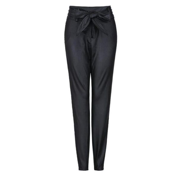 women's pants & capris skinny black pu leather trousers women plus size stretchy high waist sashes office lady faux pencil female botto, Black;white
women's pants & capris skinny black pu leather trousers women plus size stretchy high waist sashes office lady faux pencil female botto, Black;white