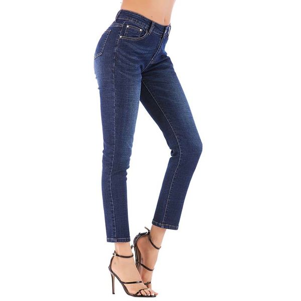 women's jeans women slim fashional skinny bleached middle waist pant ladies long denim pants casual fit female trousers, Blue
women's jeans women slim fashional skinny bleached middle waist pant ladies long denim pants casual fit female trousers, Blue