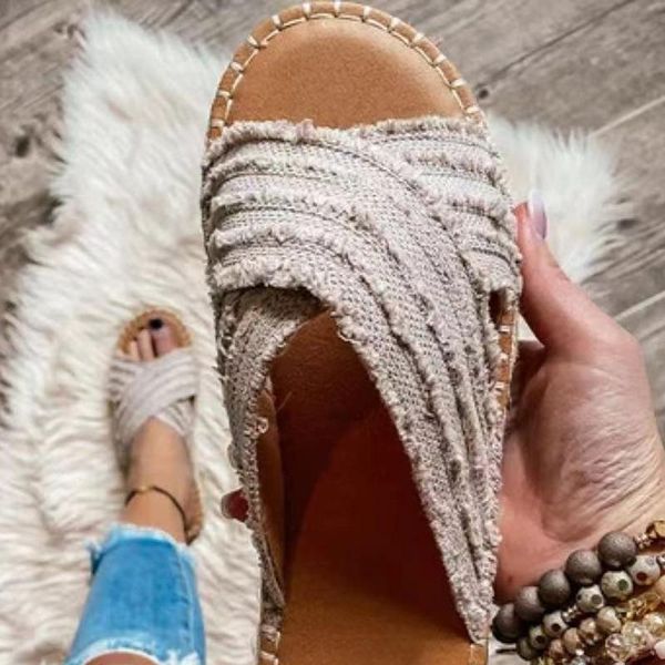 slippers women cloth cross ladies sewing platform flat female open toe casual slides woman 2021 summer shoes plus size, Black
slippers women cloth cross ladies sewing platform flat female open toe casual slides woman 2021 summer shoes plus size, Black