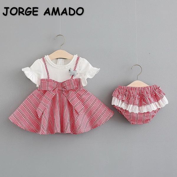 clothing sets 2021 summer kids girls 2-pcs two fake plaid bow skirts +lace shorts children outfits e294, White
clothing sets 2021 summer kids girls 2-pcs two fake plaid bow skirts +lace shorts children outfits e294, White
