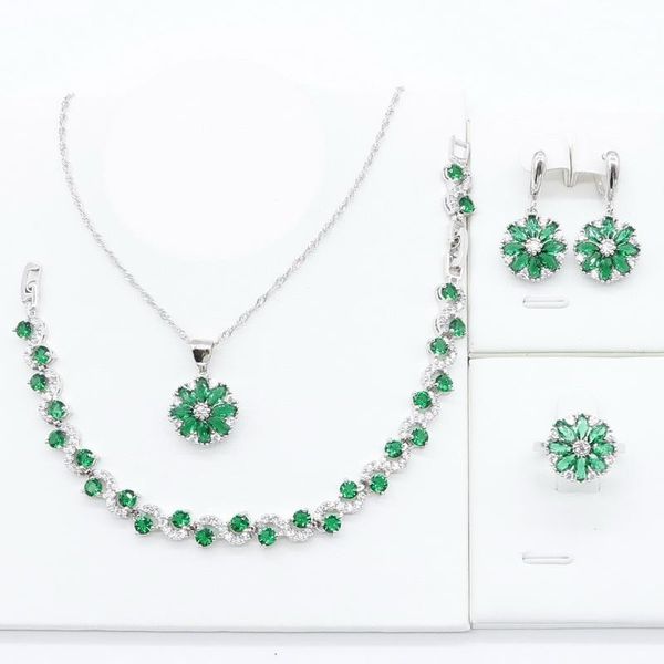 wedding jewelry sets green semi-precious bridal 925 silver for women necklace pendant bracelet ring earrings birthday gift, Slivery;golden
wedding jewelry sets green semi-precious bridal 925 silver for women necklace pendant bracelet ring earrings birthday gift, Slivery;golden