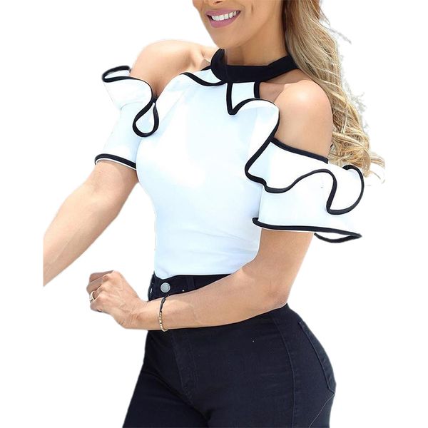 women's blouses & shirts female blouse droopy shoulder, female shirt short sleeve round collar white sj3347m 5oaw
women's blouses & shirts female blouse droopy shoulder, female shirt short sleeve round collar white sj3347m 5oaw