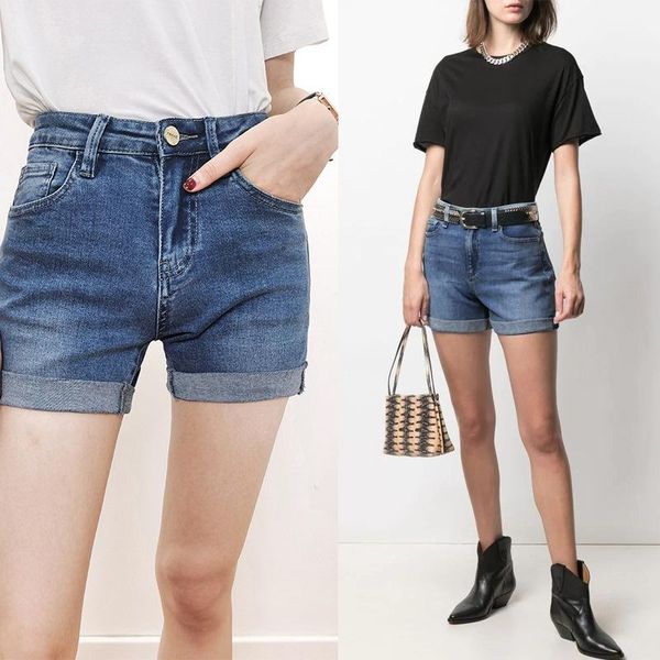women's jeans 2021 women classic trendy design high waist casual curled elastic thin denim shorts pants fashion fd, Blue
women's jeans 2021 women classic trendy design high waist casual curled elastic thin denim shorts pants fashion fd, Blue