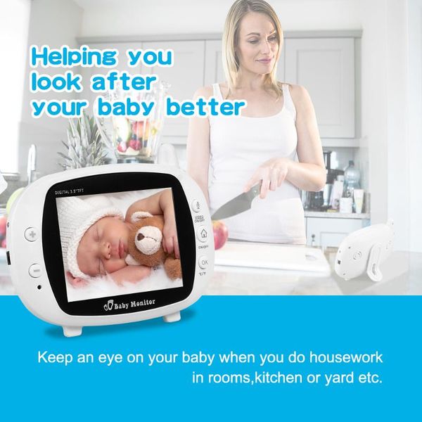 2.4g wireless digital 3.5" lcd video baby monitor camera 2 way audio talk night vision home wifi nanny security monitors
2.4g wireless digital 3.5" lcd video baby monitor camera 2 way audio talk night vision home wifi nanny security monitors
