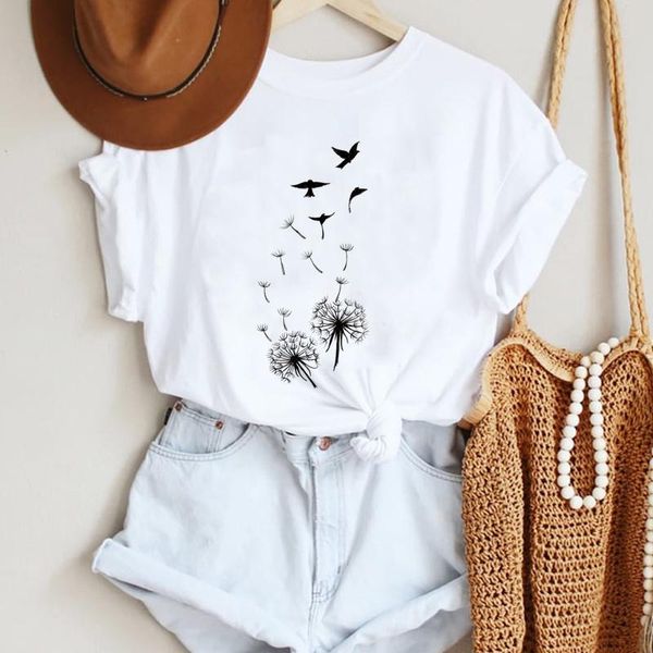 women's t-shirt women cartoon dandelion lovely cute style fashion summer lady print tee graphic t female tshirts clothes, White
women's t-shirt women cartoon dandelion lovely cute style fashion summer lady print tee graphic t female tshirts clothes, White
