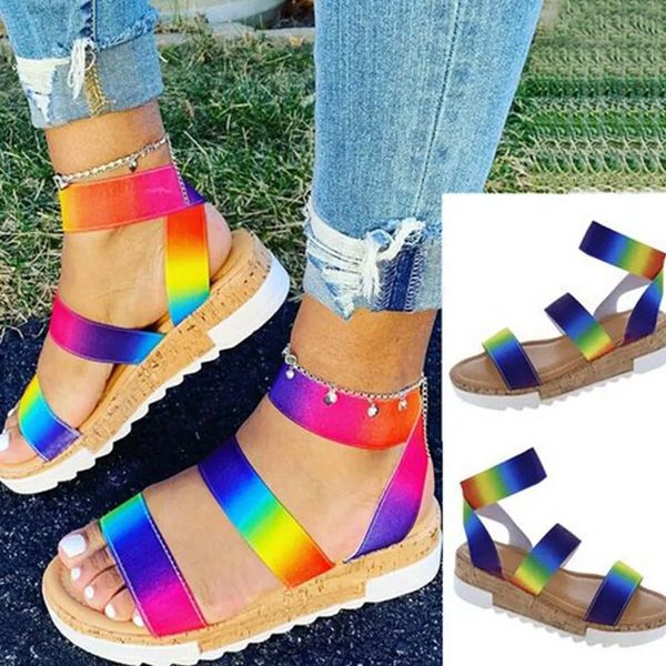 large - size women's shoes in 2021 new european and american thick - soled color ladies' sandals foreign trade spot, Black
large - size women's shoes in 2021 new european and american thick - soled color ladies' sandals foreign trade spot, Black