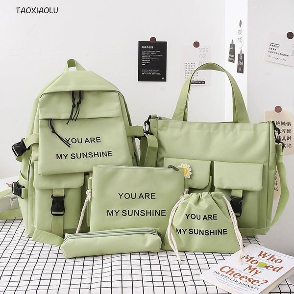 school bags 5piece set kawaii schoolbags for teenage girls women backpack 2021 canvas travel back pack student notebook bookbags schoolbag
school bags 5piece set kawaii schoolbags for teenage girls women backpack 2021 canvas travel back pack student notebook bookbags schoolbag