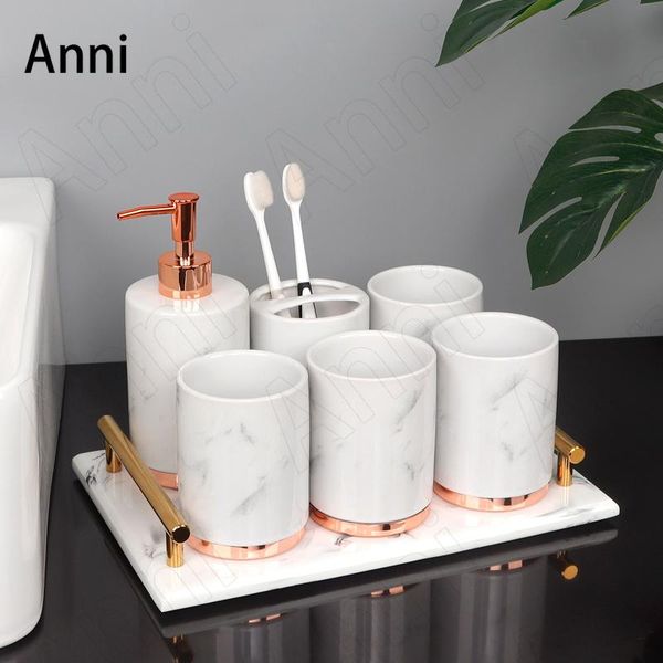 bath accessory set creativity marble texture bathroom accessories ceramic nordic modern five piece shampoo bottle soap dish home decoration
bath accessory set creativity marble texture bathroom accessories ceramic nordic modern five piece shampoo bottle soap dish home decoration