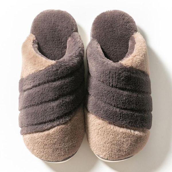 women slippers with fur warm plush house woman mixed color indoor stripe living non-slip ladies shoes, Black
women slippers with fur warm plush house woman mixed color indoor stripe living non-slip ladies shoes, Black