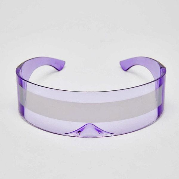 fashion one-piece frameless sunglasses goggles space future warrior bar partty novelty glasses, White;black
fashion one-piece frameless sunglasses goggles space future warrior bar partty novelty glasses, White;black
