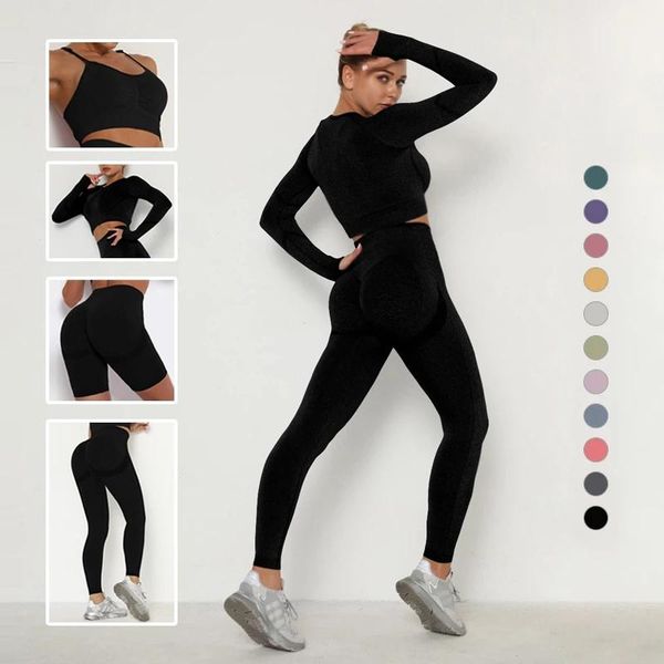 yoga outfit 2/3/4pcs seamless set women gym clothing high waist leggings shorts sportswear sports bra t-shirt workout
yoga outfit 2/3/4pcs seamless set women gym clothing high waist leggings shorts sportswear sports bra t-shirt workout