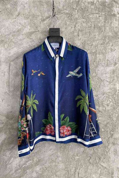 casablanca spray printed silk shirts flower coconut loose silk long sleeve shirt, White;black
casablanca spray printed silk shirts flower coconut loose silk long sleeve shirt, White;black