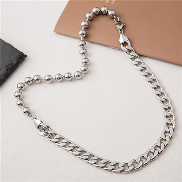 chains personality wild light luxury niche cuban chain stitching hip hop accessories men's simple sweater women, Silver
chains personality wild light luxury niche cuban chain stitching hip hop accessories men's simple sweater women, Silver