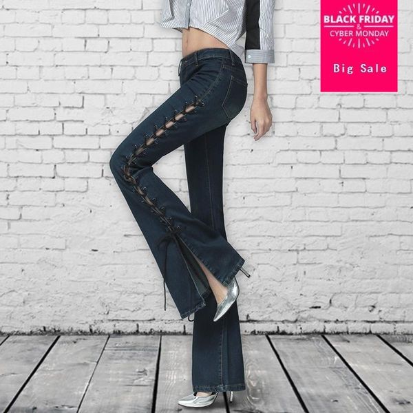 women's jeans 2021 fashion brand original design lace up split on the side flare pants spring simple was thin cotton wj1889, Blue
women's jeans 2021 fashion brand original design lace up split on the side flare pants spring simple was thin cotton wj1889, Blue