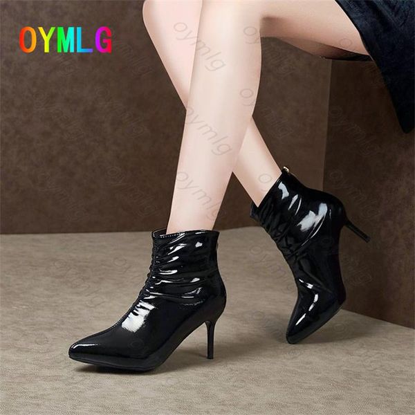 boots high heels women's spring 2021 pointed toe pleated stiletto heel short zipper tube fashion nude women shoes, Black
boots high heels women's spring 2021 pointed toe pleated stiletto heel short zipper tube fashion nude women shoes, Black