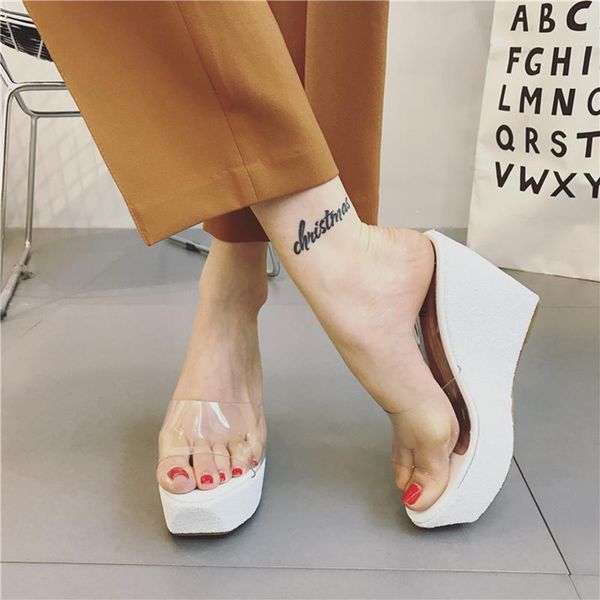 slippers summer sequined wedge sandals and waterproof platform female casual, Black
slippers summer sequined wedge sandals and waterproof platform female casual, Black