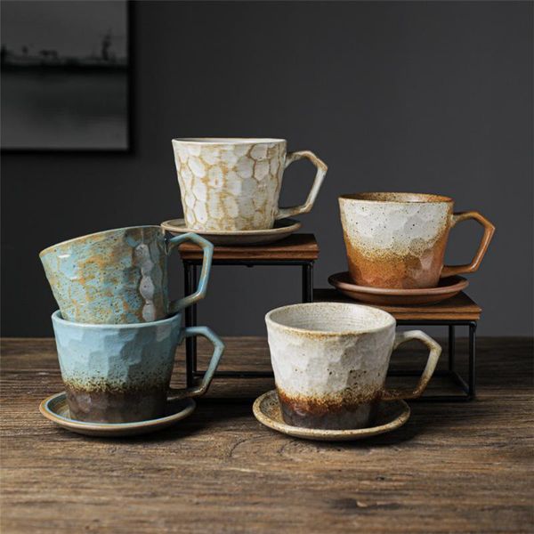 mugs ceramic coffee cup saucer set retro afternoon tea mug simple japanese style rough pottery
mugs ceramic coffee cup saucer set retro afternoon tea mug simple japanese style rough pottery