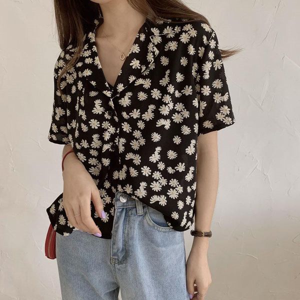 women's blouses & shirts women daisy korean loose gils summer thin chiffon sunscreen 2021 casual short sleeves all match office lady, White
women's blouses & shirts women daisy korean loose gils summer thin chiffon sunscreen 2021 casual short sleeves all match office lady, White