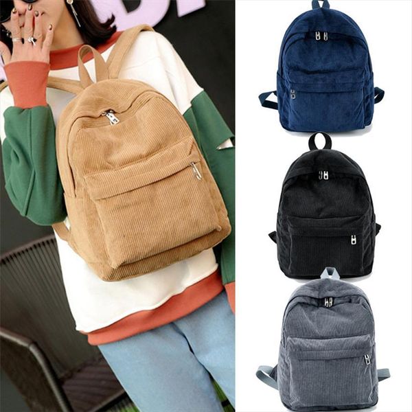 corduroy women men backpack pure color travel bag fashion double female bagpack school for teenager students
corduroy women men backpack pure color travel bag fashion double female bagpack school for teenager students