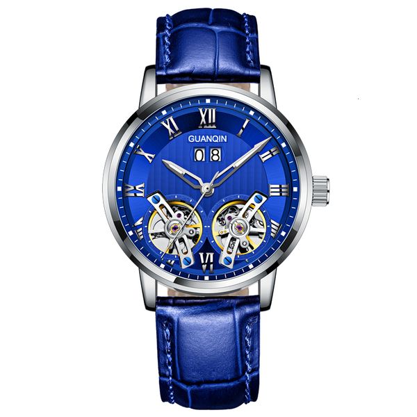 guanqin watches men gj16157, twin flying wheels automatic mechanical , 5atm watertight lighting-turning hands date learn blue, Slivery;brown
guanqin watches men gj16157, twin flying wheels automatic mechanical , 5atm watertight lighting-turning hands date learn blue, Slivery;brown