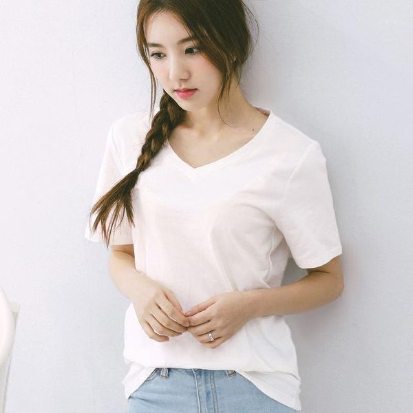 women's t-shirt 2021 women short mint sleeve shirt garment, White
