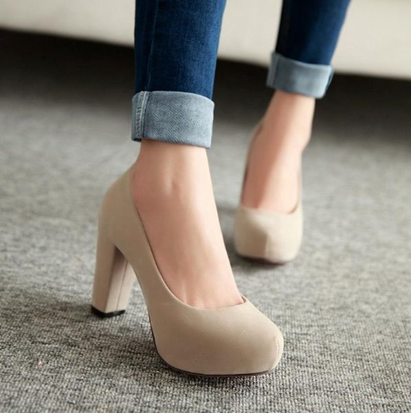 dress shoes round toe high heels pumps zapatos mujer girls vintage leather plus size woman chaussure femme sa1089, Black
dress shoes round toe high heels pumps zapatos mujer girls vintage leather plus size woman chaussure femme sa1089, Black