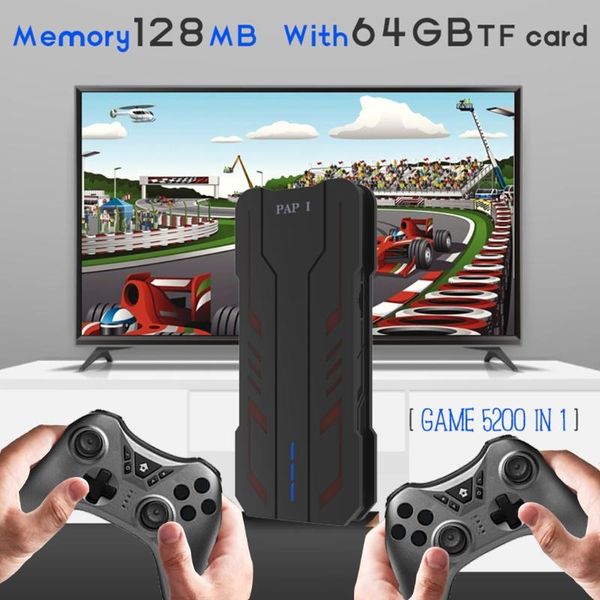 portable game players consoles video console 64bit 4k tv output 5200 games 2 wireless gamepad hd retro stick player
portable game players consoles video console 64bit 4k tv output 5200 games 2 wireless gamepad hd retro stick player