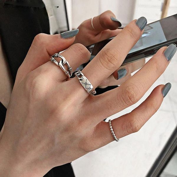 cluster rings ins fashion 925 sterling silver party for women creative vintage handmade chain geometric bride jewelry gifts, Golden;silver
cluster rings ins fashion 925 sterling silver party for women creative vintage handmade chain geometric bride jewelry gifts, Golden;silver