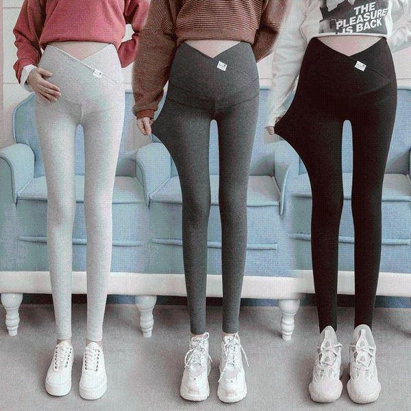 maternity bottoms autumn knitted cotton skinny legging double across v belly pencil pants clothes for pregnant women casual pregnancy, White
maternity bottoms autumn knitted cotton skinny legging double across v belly pencil pants clothes for pregnant women casual pregnancy, White
