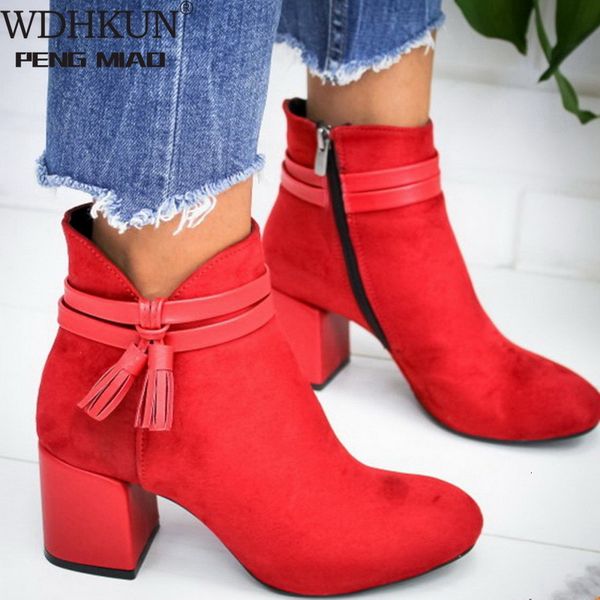 boots wdhkun red tassel ankle shoes women's single autumn winter pointed toe thick with short f88o, Black
boots wdhkun red tassel ankle shoes women's single autumn winter pointed toe thick with short f88o, Black