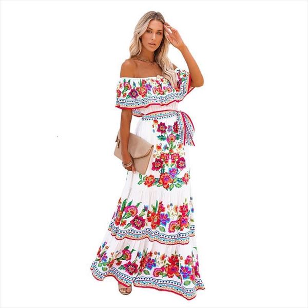 floral print slim off women dresses the shoulder long irregular female streetwear casual autumn and winter, Black;gray
floral print slim off women dresses the shoulder long irregular female streetwear casual autumn and winter, Black;gray