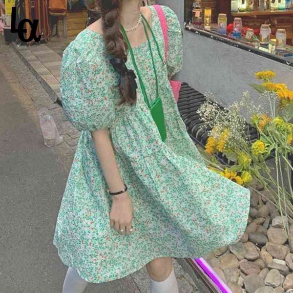 summer dress vintage sweet floral print elegant kawali french chic casual puff sleeve beach party 210519, Black;gray
summer dress vintage sweet floral print elegant kawali french chic casual puff sleeve beach party 210519, Black;gray
