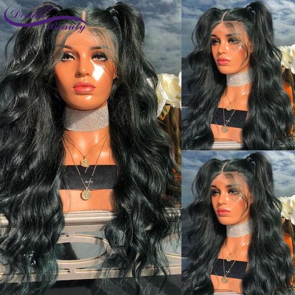 lace wigs green colored wig dark color wavy human hair 13x4 front dream beauty, Black;brown
lace wigs green colored wig dark color wavy human hair 13x4 front dream beauty, Black;brown