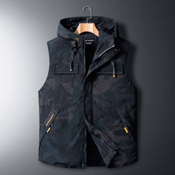 men's vests 2021 autumn winter sleeveless jacket down vest warm thick hooded coats padded waistcoat plus oversized 5xl 6xl 7xl 8xl, Black;white
men's vests 2021 autumn winter sleeveless jacket down vest warm thick hooded coats padded waistcoat plus oversized 5xl 6xl 7xl 8xl, Black;white