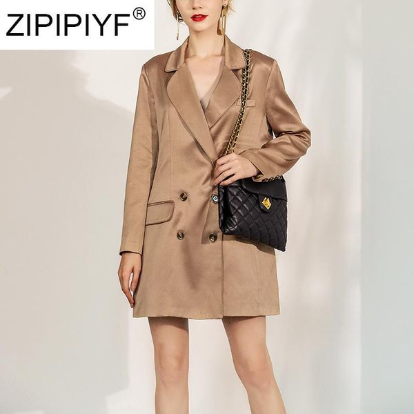 women's suits & blazers 2021 autumn european commuting notched collar coat women long-sleeved double-breasted satin loose straight blaz, White;black
women's suits & blazers 2021 autumn european commuting notched collar coat women long-sleeved double-breasted satin loose straight blaz, White;black