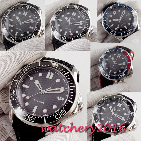 wristwatches 41mm bliger black dial date sapphire ceramic bezel luminous automatic mens watch, Slivery;brown
wristwatches 41mm bliger black dial date sapphire ceramic bezel luminous automatic mens watch, Slivery;brown