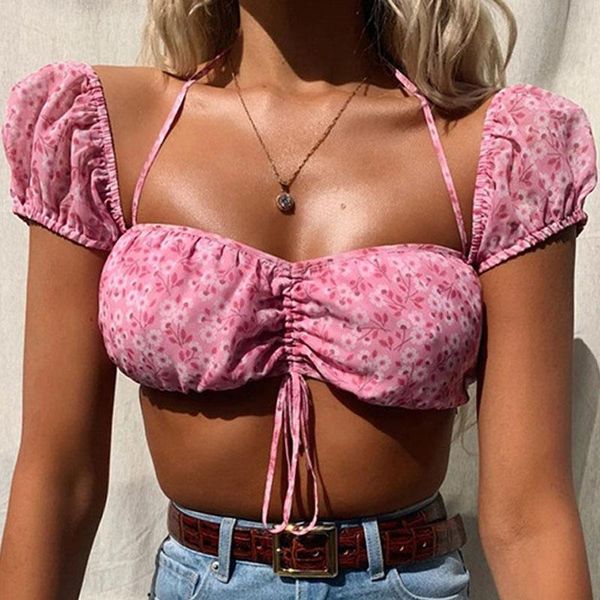 floral print halter crop women 2021 summer lace up ruched blouse shirts ladies casual puff sleeve backless cropped blusas women's blou, White
floral print halter crop women 2021 summer lace up ruched blouse shirts ladies casual puff sleeve backless cropped blusas women's blou, White