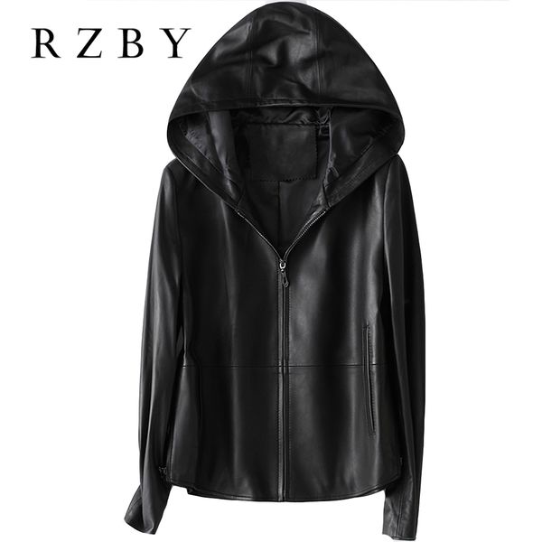 rzby women 100% real sheepskin coat hooded jacket spring 2021 fashion genuine leather jackets chaqueta mujer quality, Black
rzby women 100% real sheepskin coat hooded jacket spring 2021 fashion genuine leather jackets chaqueta mujer quality, Black