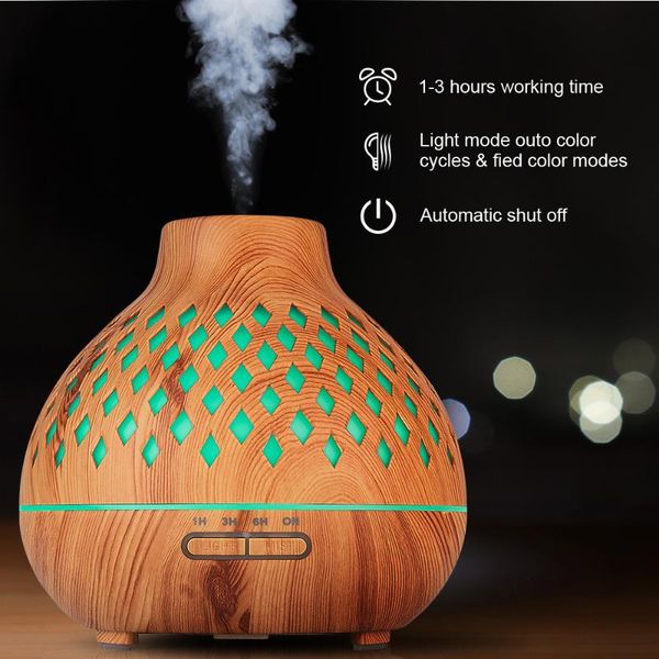 humidifiers 400ml remote control light wood hollow air humidifier ultrasonic cold mist essential oil diffuser seven-color led night
humidifiers 400ml remote control light wood hollow air humidifier ultrasonic cold mist essential oil diffuser seven-color led night