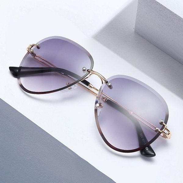 rimless sunglasses for women trendy fashion metal cut-edge ladies glasses uv protection gradient picking, Black
rimless sunglasses for women trendy fashion metal cut-edge ladies glasses uv protection gradient picking, Black