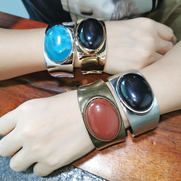 bangle vintage design chunky alloy cuff bracelets wide metal big resin bangles for women statement jewelry female pulseiras ukmoc, Black
bangle vintage design chunky alloy cuff bracelets wide metal big resin bangles for women statement jewelry female pulseiras ukmoc, Black