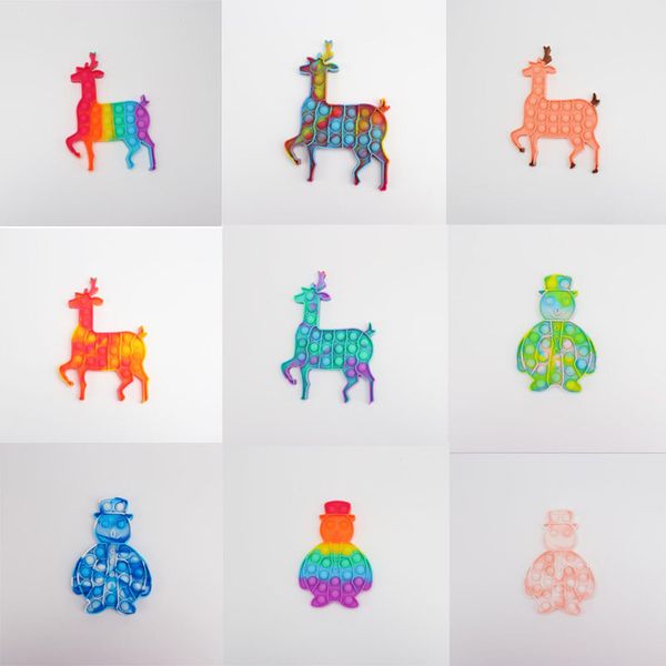 christmas push pioneer rainbow fidget toys children's bubbles elk snowman deskxmas decompression silicone toy
christmas push pioneer rainbow fidget toys children's bubbles elk snowman deskxmas decompression silicone toy