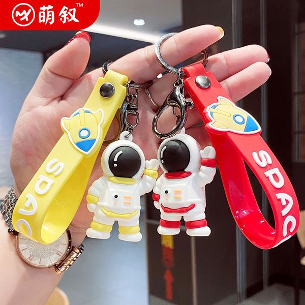 keychain men's and women's cartoon cute wave astronauts car soft rubber pendant lovers keychain ring accessories, Silver
keychain men's and women's cartoon cute wave astronauts car soft rubber pendant lovers keychain ring accessories, Silver
