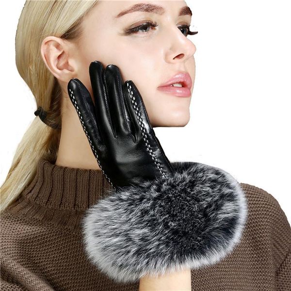 five fingers gloves lady luxury fur sheepskin winter genuine leather full finger thermal warm outdoor women touch screen black, Blue;gray
five fingers gloves lady luxury fur sheepskin winter genuine leather full finger thermal warm outdoor women touch screen black, Blue;gray